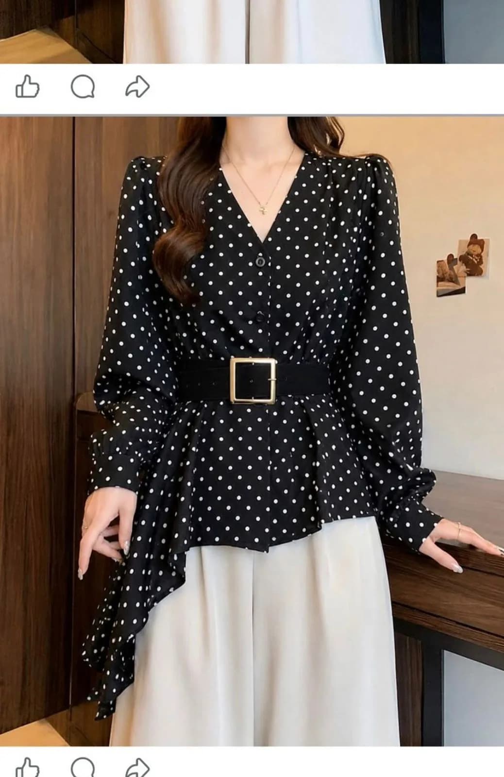Chic Polka Dot Blouse