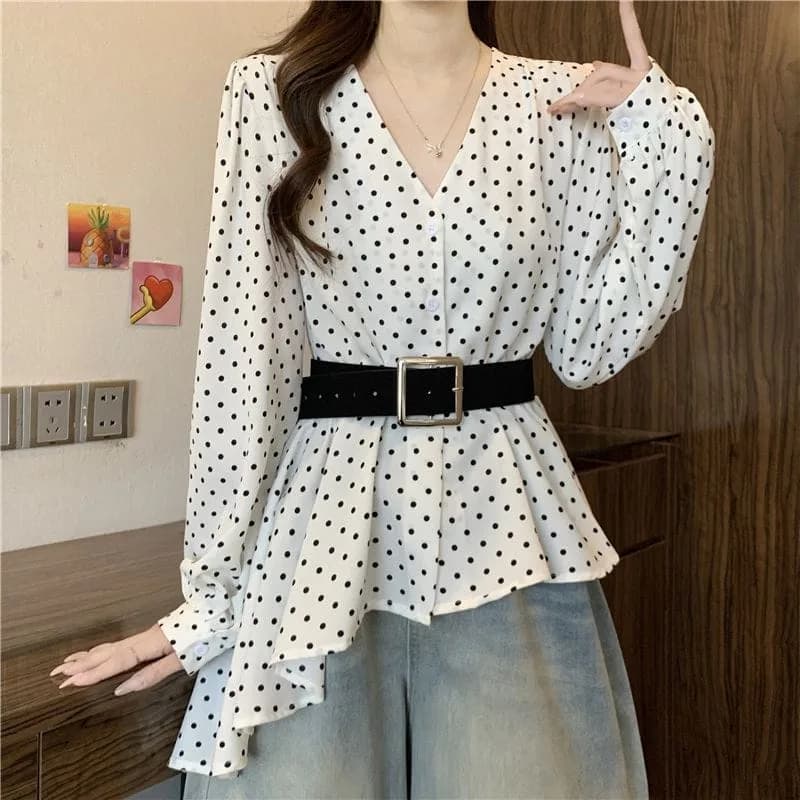 Chic Polka Dot Blouse 2