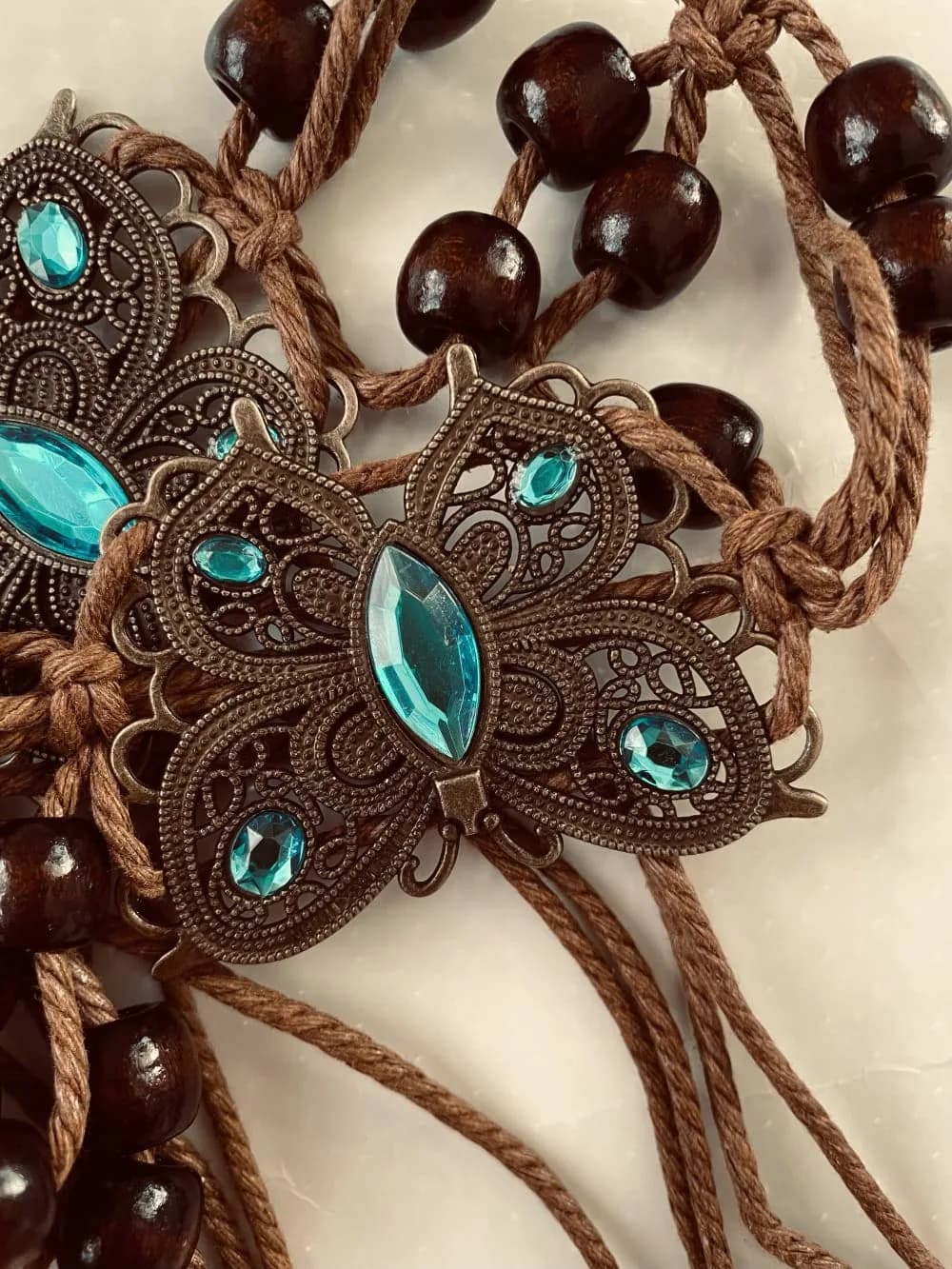 Boho Butterfly Accent Belt