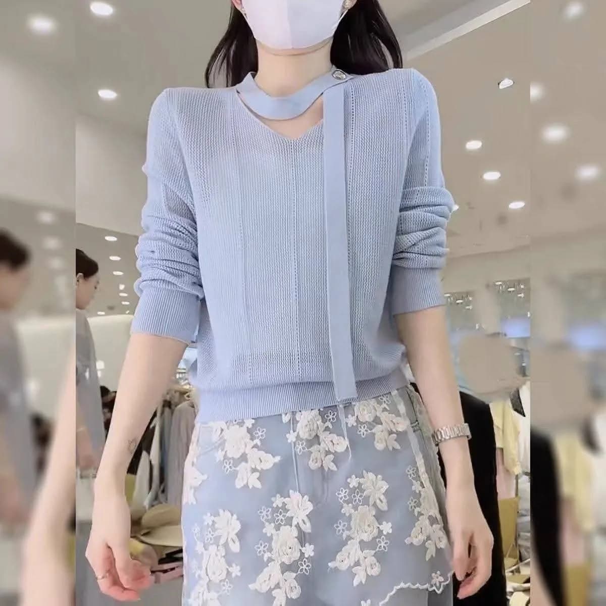 Azura Asymmetric Knit Top